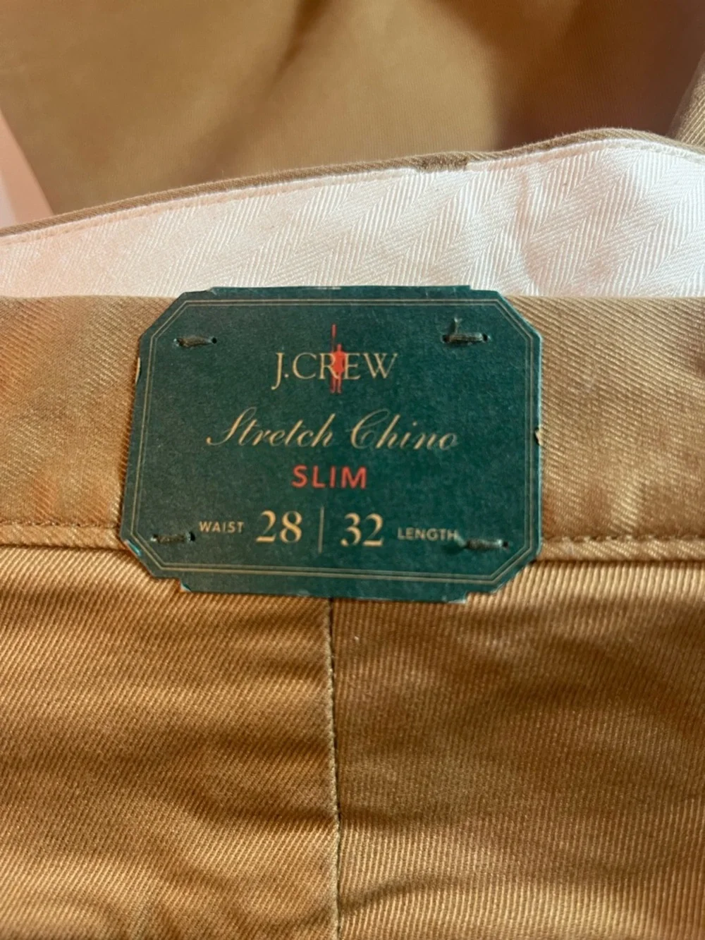 J.Crew New Slim Fit Stretch Chino
